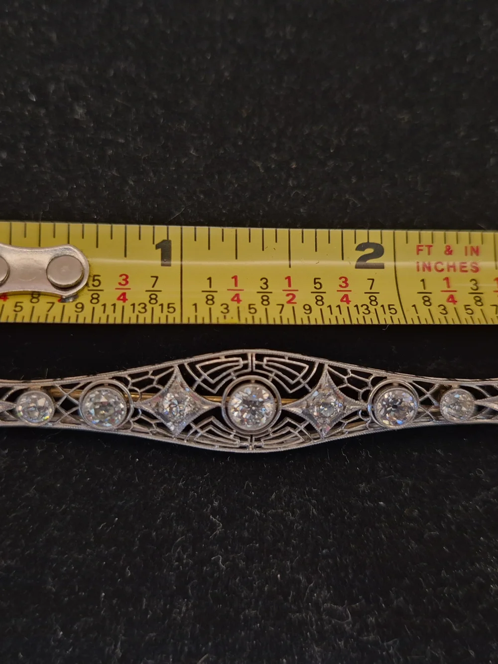 Vintage platinum 14k